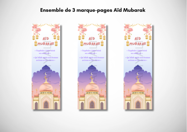 Ensemble 3 marque-pages spécial fête de l'Aïd – Image 2