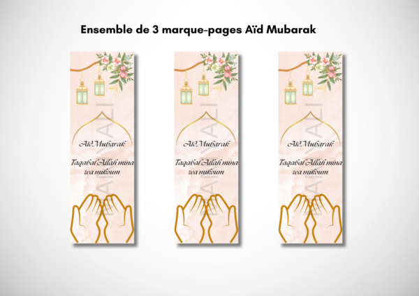 Ensemble 3 marque-pages spécial fête de l'Aïd – Image 2