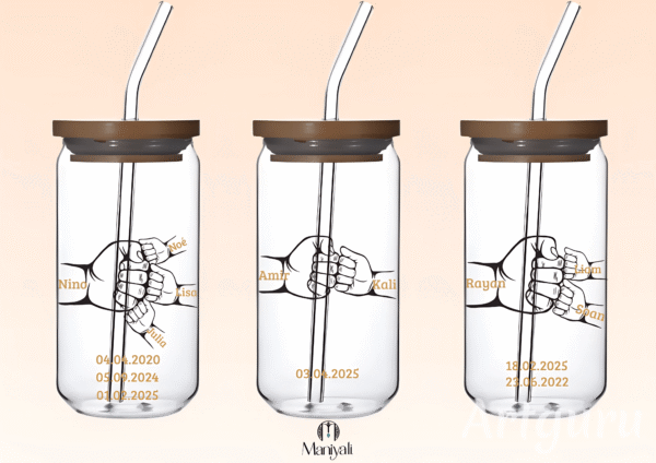 Tasse en verre en forme de canette, Verre à Cocktail, verre Bubble Tea, Smoothie, Soda, Cola – Image 2